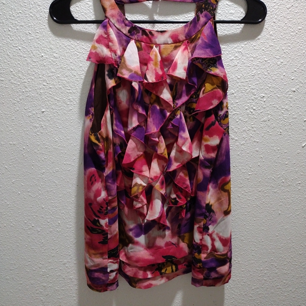 Floral Ruffle Top/ Capris Size 6 - Picture 1 of 8